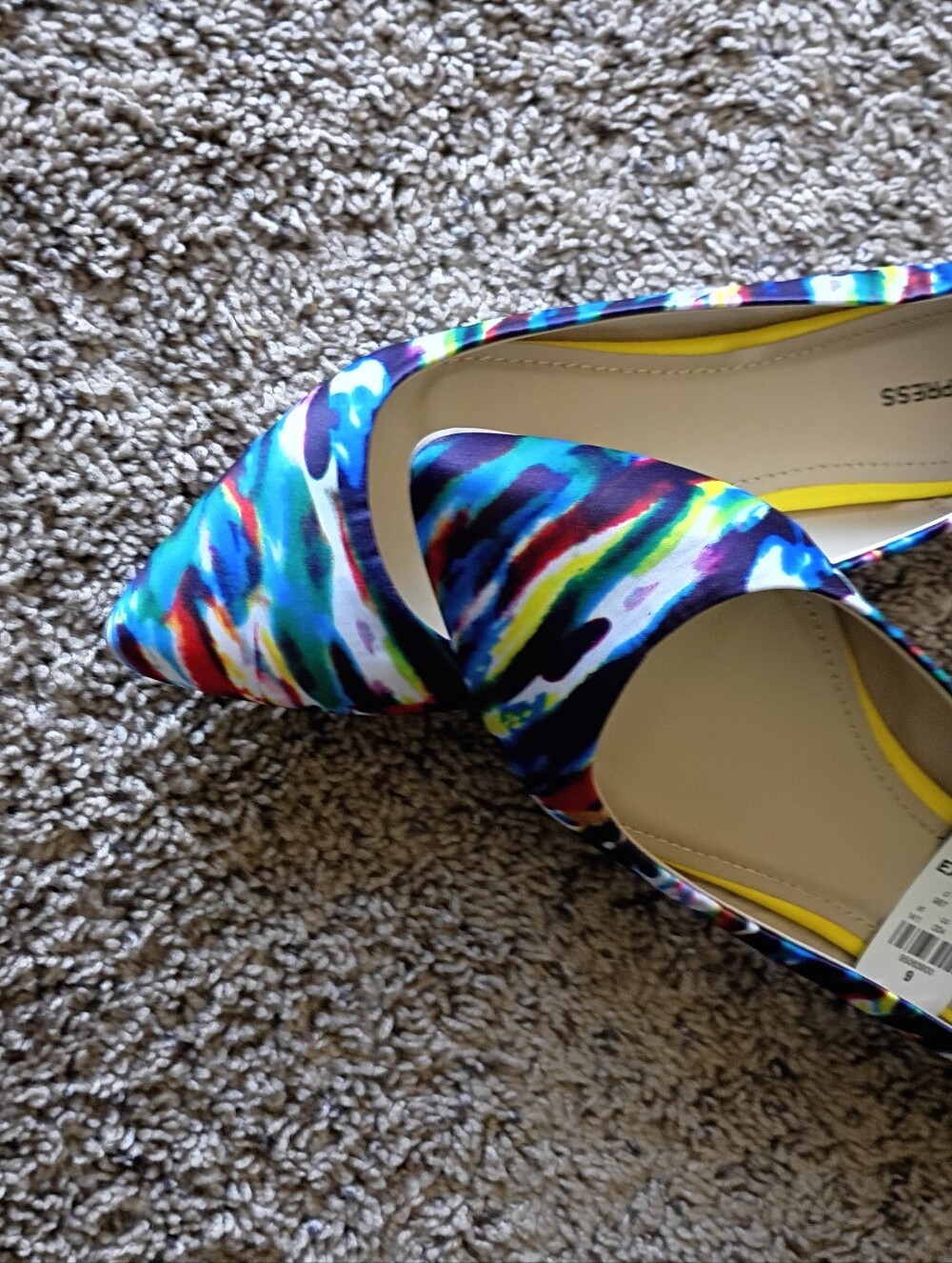 Express Women's Multicolor Pointed Toe Flats Size 9